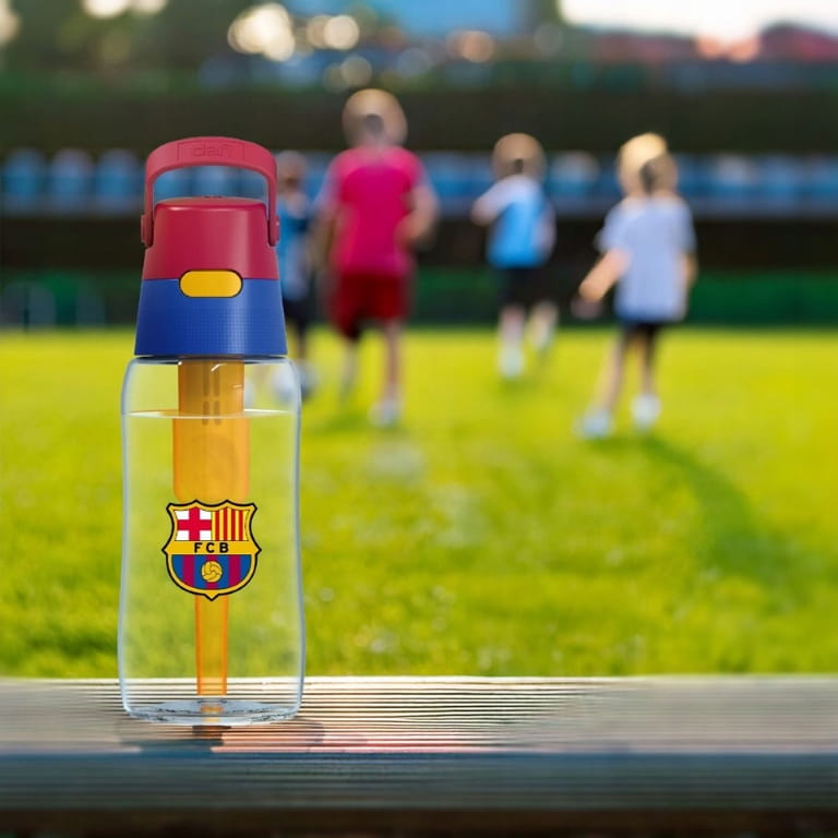 Dafi Solid FC Barcelona Filterflasche 0,5l Mit Wappen und Aufklebern