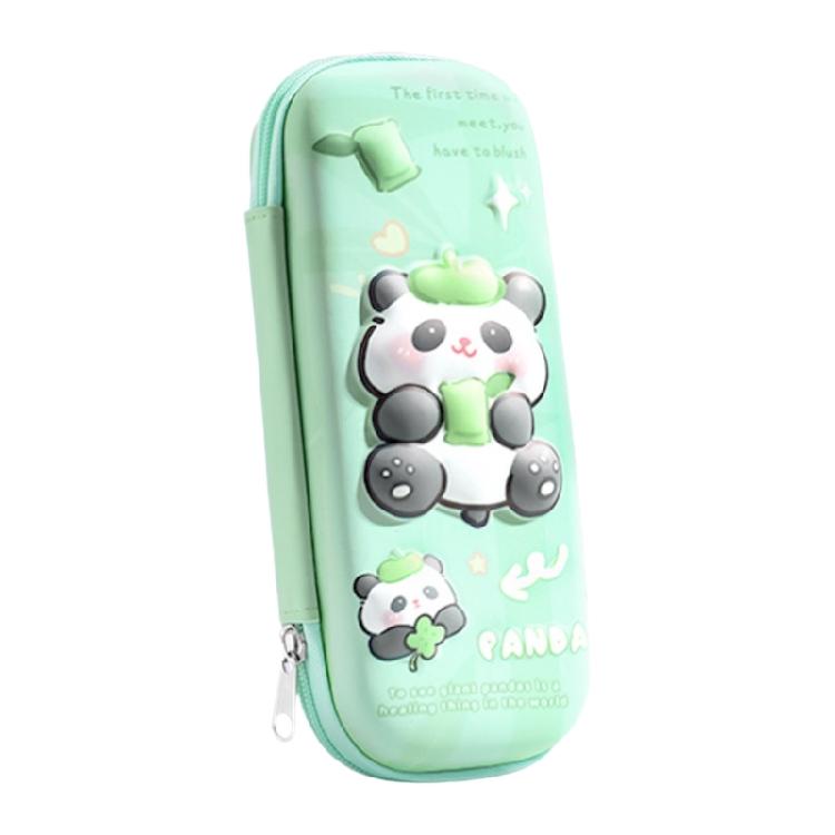 Lovely Capybara Pen Bag 3D Panda Pencil Case Large Capacity Pencil Box For Erasers Rulers Markers Storage