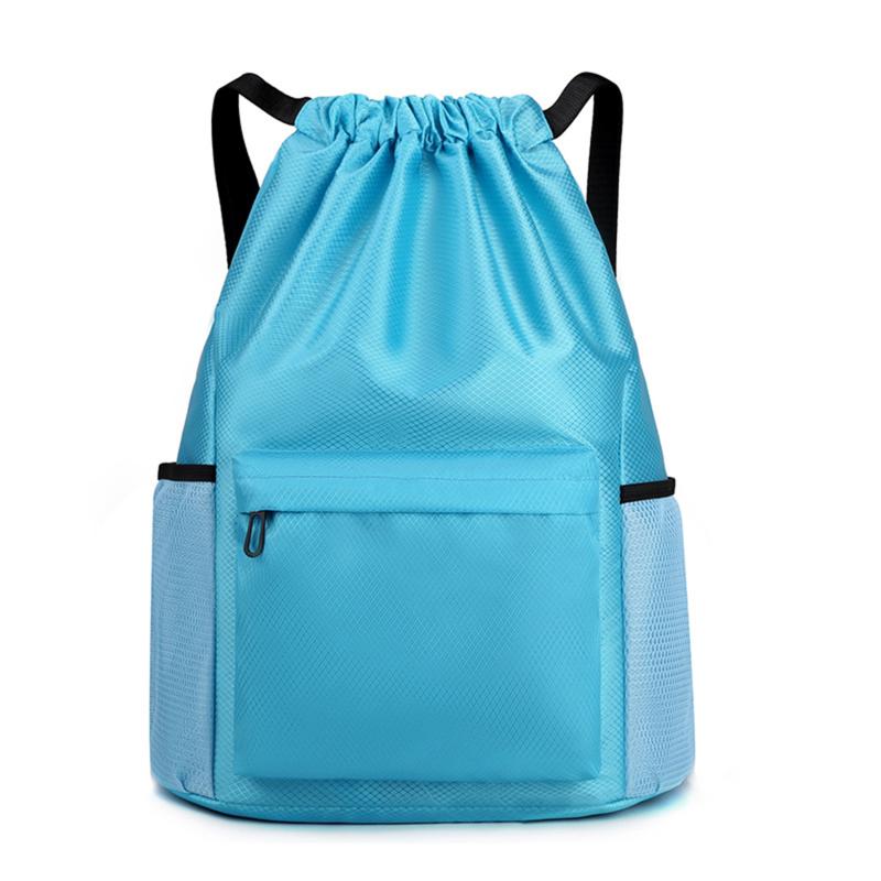 Men/Women Drawstring Pocket Backpack 2025 New Nylon Waterproof Backpack Large Capacity Drawstring Travel Bag Fitness Sports Bag