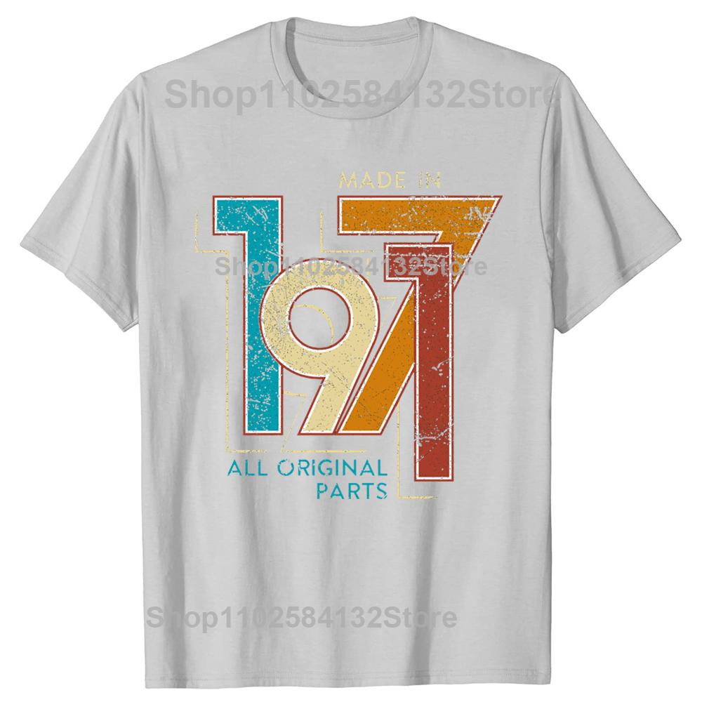 Male Limited Edition Made In 1971 Vintage TShirt Streetwear 54th Birthday Gift Tshirt Short Sleeve Cool T Shirt Cotton Tee Tops