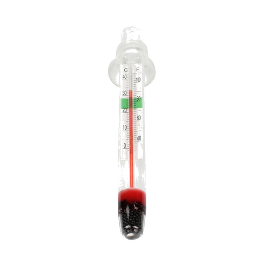 5Pcs Floating Aquarium Thermometer Fish Tank Glass Temperature Measuring Tool With Suction Cup Fahrenheit Celsius Accessories