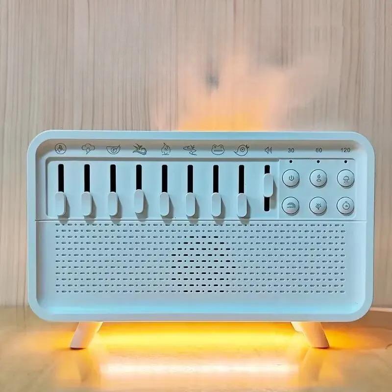 NEW 3 in 1 Bluetooth-compatible Speaker White Noise Sleep Aid Night Light Humidifier All-in-one Machine Free 8 Goup Nature Sound