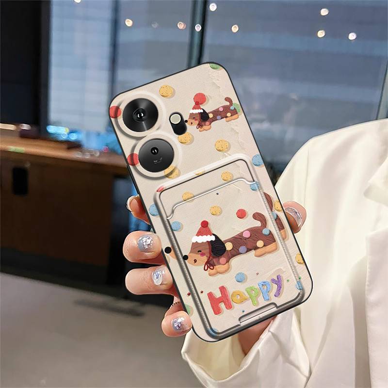 Card Slot Card Bag Phone Case For Itel P55+/P55 Plus Dirt-resistant Graffiti Silicone Cover Anti-dust TPU Protective