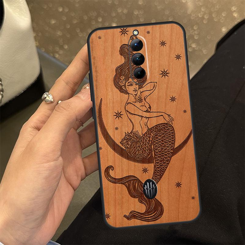 Dřevěný kryt na telefon Buddha Ježíš Guadalupe pro Nubia Red Magic 8 8S Pro Plus 6S 7S 6 7 Pro 6R 5G 5S Zadní kryt Shell