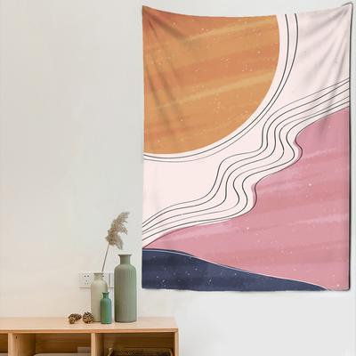 Neue Wandteppich Naturlandschaft Sonne Wald Berg Wandkarte Hippie Wandteppich Wandteppich