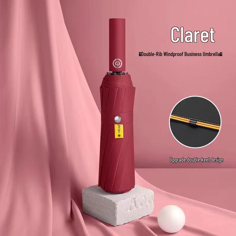 

Peleme Fully Automatic Tri-Fold UV Protection Umbrella One Size