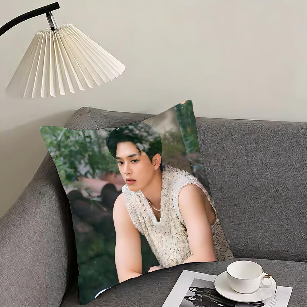 SSong KanGg Actor Cushion Cover Pillowcase Ultra Soft Skin Friendly Fabric Cloud Like Comfort Concealed Zipper