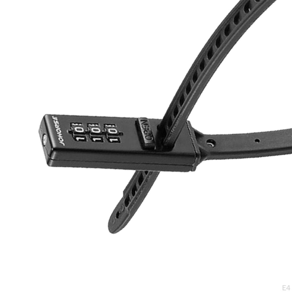 Fahrradschloss-Kabelbinder, 3-stellig, für Fahrradgepäck, Radfahren