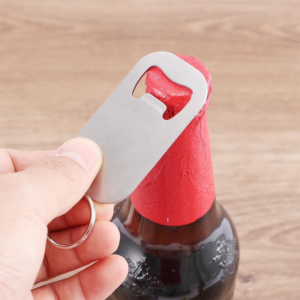 Steel Outdoor Picnic Kitchen Travel Dinner Party Keychain Bar Tools Beer Opener Bottle Openers
