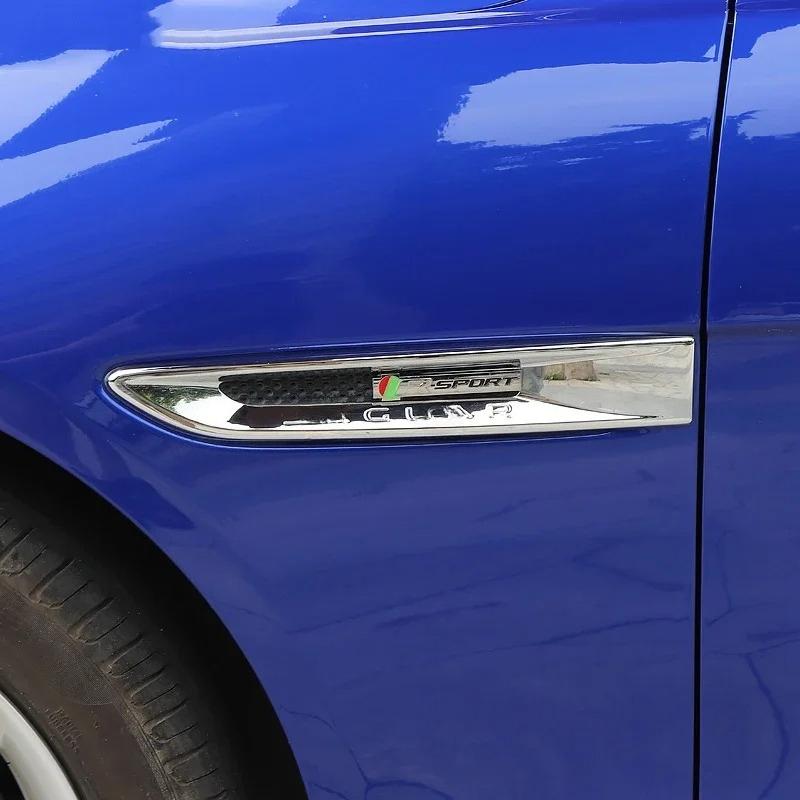3D Car R-sport Logo Front Grille Emblem Side Fender Trunk Badge Sticker for E-Pace F-Type XE I-Pace XF F-Pace SType XJ XK