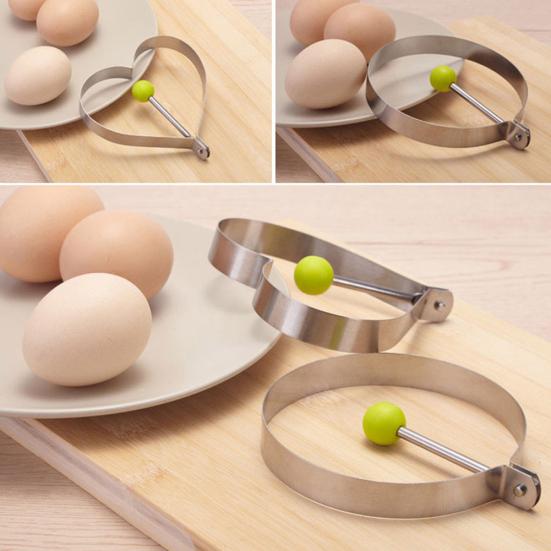 1/4Pcs Flower Round Star Heart Shaper Fried Egg Mold Omelette Ring Cooking Tool
