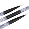 Set de 3 Pinceaux Stylo Nail Art Celsius Outil Manucure Stylo Dessin de Lignes Peinture