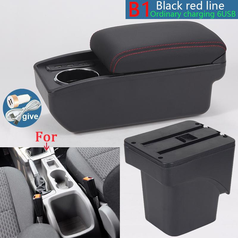 For Ford Focus 2 Armrest Box For Ford Focus Mk2 Car Armrest Accessories Dedicated Interior Details Retrofit Parts Storage Box