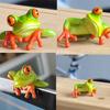 Artificial Resin 3D Craft Frog Decoration Home Decor Office Desk Computer Decoration Gift Favor DIY Handcraft Orgnement
