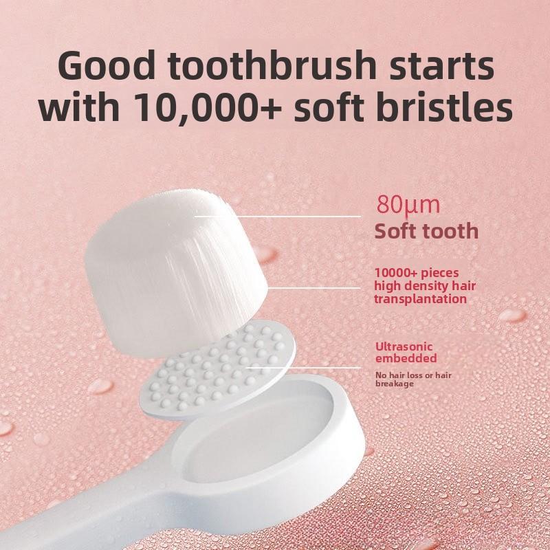 Cute Children Small Head Soft Bristle Toothbrush High Density Brush Wire Does Not Damage Gums for Children Aged 3-7