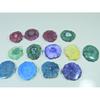 620Cts. Dyed Solar Druzy Agate Mix Cabochon Loose Gemstone 13 Pcs Lot C-3825