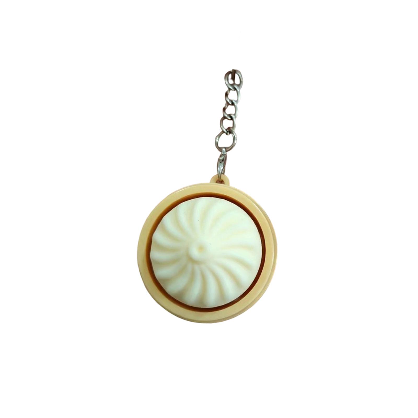 

Creative Decompression Toy Xiaolongbao Button Pinch Music Decompression Ventilator Keychain Small Pendant With Light One Size