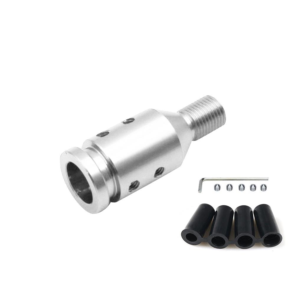 

Universal Car Manual Gear Shift Knob Adapter For M18x1.5/M10x1.5/M12x1.25 Thread Aluminum Alloy for Car for Racing Game