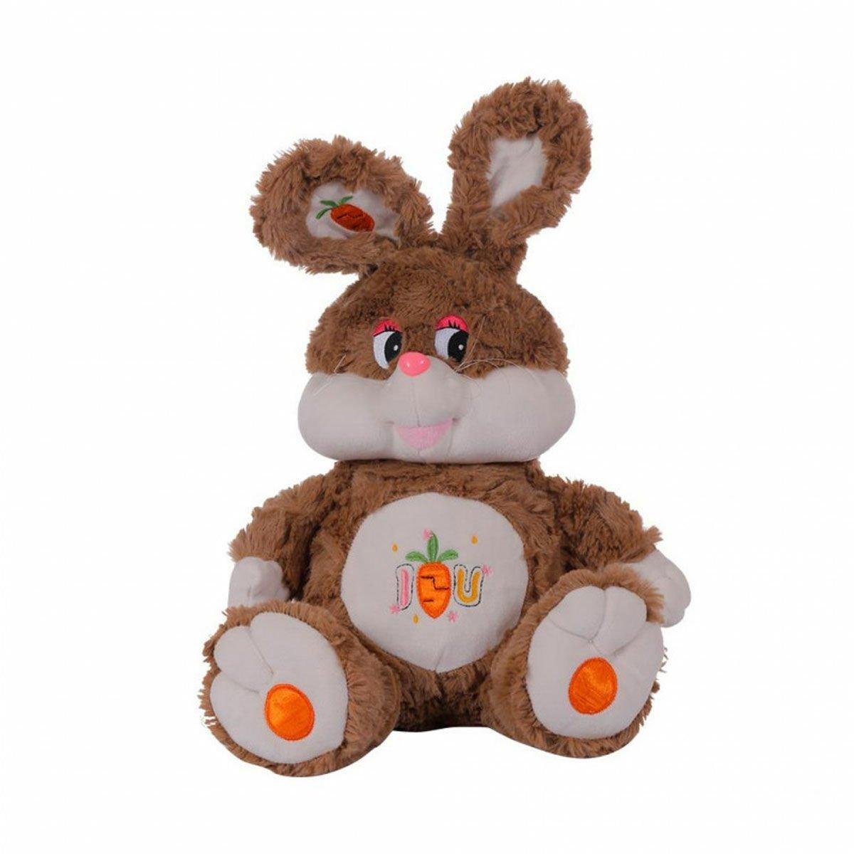 

1261 Oturan Tavşan Kahverengi 40x24 cm - Selay Toys