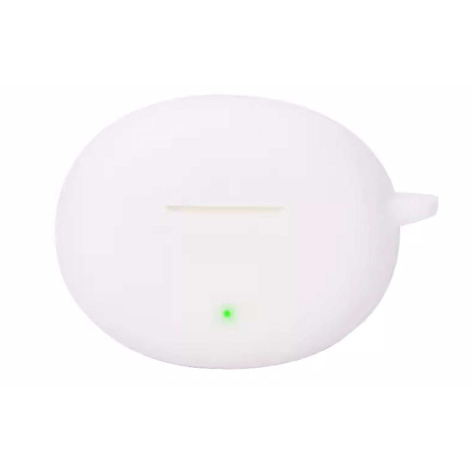 

Мягкий силиконовый защитный чехол-накладка для беспроводных наушников OPPO Enco Air4 Pro, ударопрочная портативная накладка белый