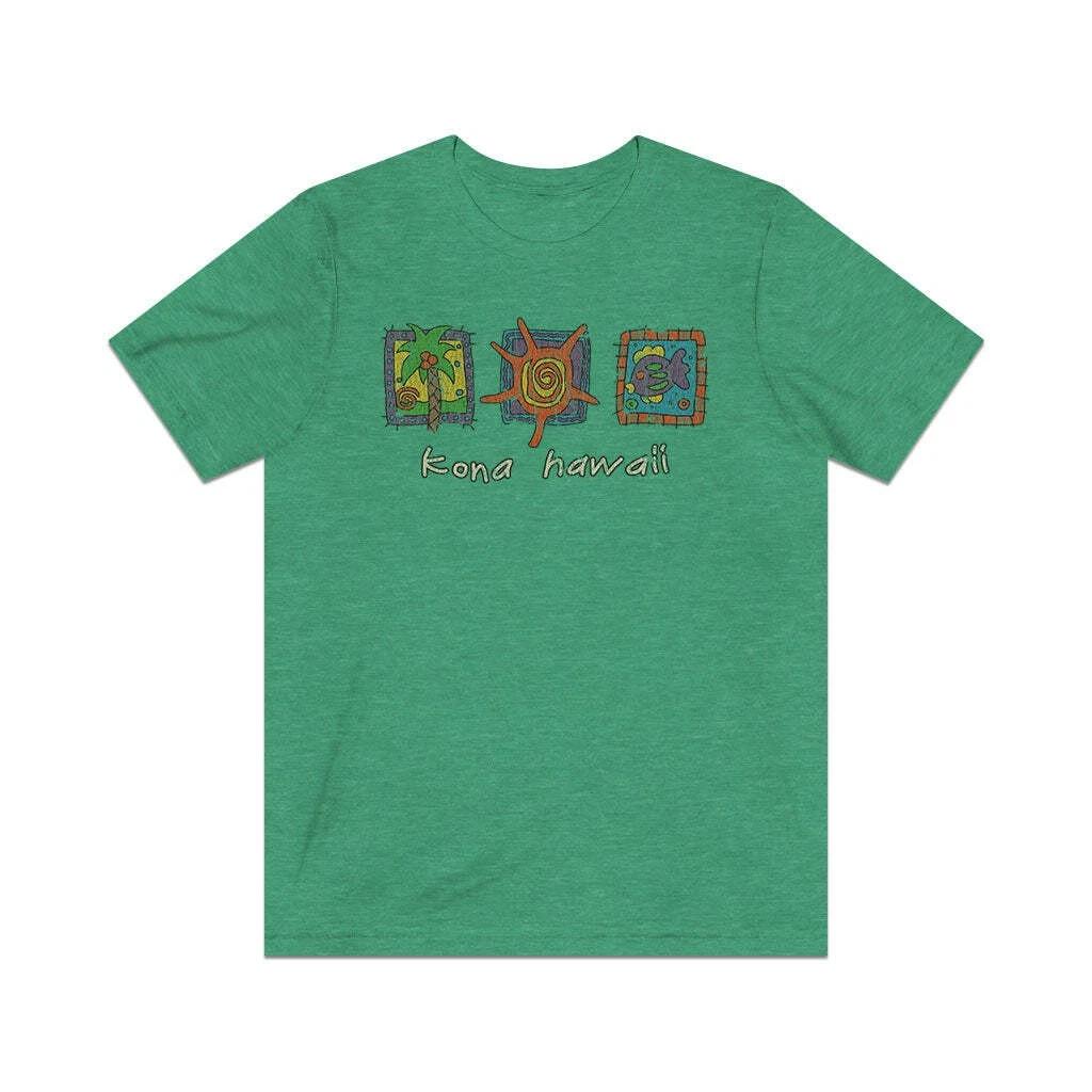 Kona Hawaii Triptych 1992 Vintage Men s T shirt M