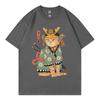 Unisexs Tshirt Summer Korean Edition New Pure Cotton Simple Cartoon Print Round Neck Short Sleeve Popular Casual Short Sl