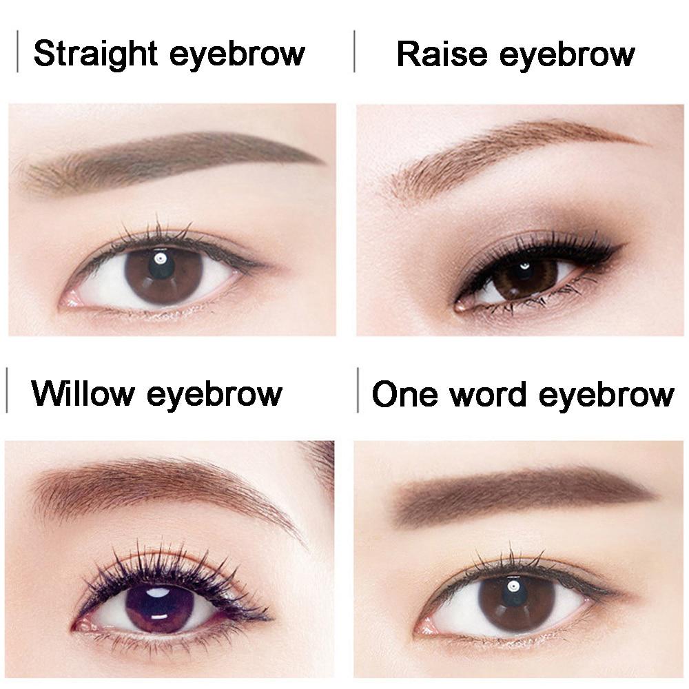 Eyeshadow Cake Makeup 2 Color Waterproof Eyebrow Powder Eye Shadow Eye Brow Palette + Brush Eyebrow Enhancer Professional