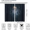 Gothic Dark Misty Forest Curtains Mysterious Horror Foggy Dim Dead Jungle Under Strange Bright Moon Thermal Insulation Blackout Made Of Polyester
