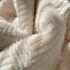 Half Side Jacquard Rabbit Fur Blanket Autumn Winter Thickened Warm Fleece Blankets for Bed Fluffy Soft Plush Sofa Throw Blanket