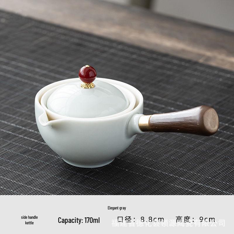 Xiaokang Portable Quick-Brew Travel Tea Set with Automatic Teapot