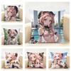 Genshin Impact Role DionaBeautiful Cushion Cover Linen Pillowcase Soft  for Sofa Bed Home Room Decor