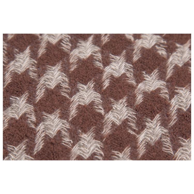 Høst vinterskjerf Brunt Houndstooth skjerf for kvinner dusk sjal