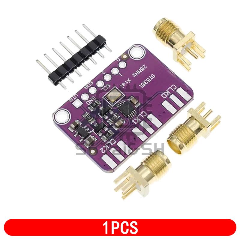 1-10PCS DC 3V-5V Si5351A Si5351 I2C Clock Generator Breakout Board Module Si 5351 A Signal Generator Clock 8KHz-160MHz