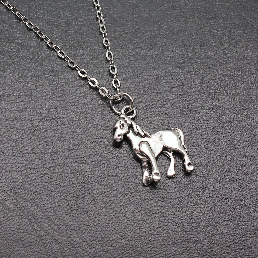 Vintage Animal Pendant Necklace Cat Animal Charm Necklaces Forest Ocean Western Jewelry Gift For Making DIY