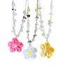 Long beaded starfish flower handwoven necklace women's seaside island vacation style versatile collarbone chain accessories