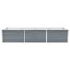 VidaXL Lit surélevé de jardin Acier galvanisé 240x80x45 cm Gris