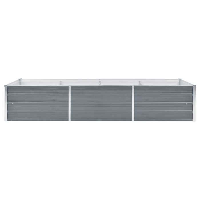 VidaXL Lit surélevé de jardin Acier galvanisé 240x80x45 cm Gris