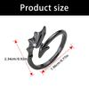 Unique Adjustable Gothic Wing Rings For Couples Angelic Devil Designs Alloy Open Jewelry Matching Accessory