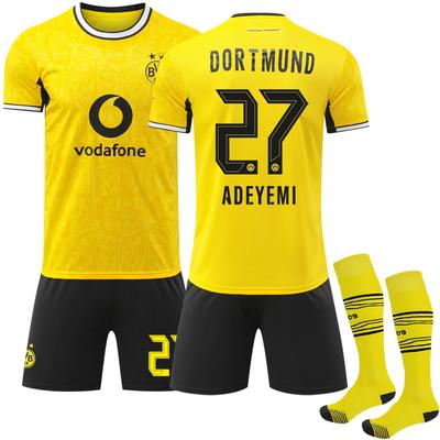 2026-27 Dortmund Heim #27 ADEYEMI Sport Trainings-Trikotset mit Socken Teens Kinder Erwachsene Benutzerdefinierter Name Fußball-Kits