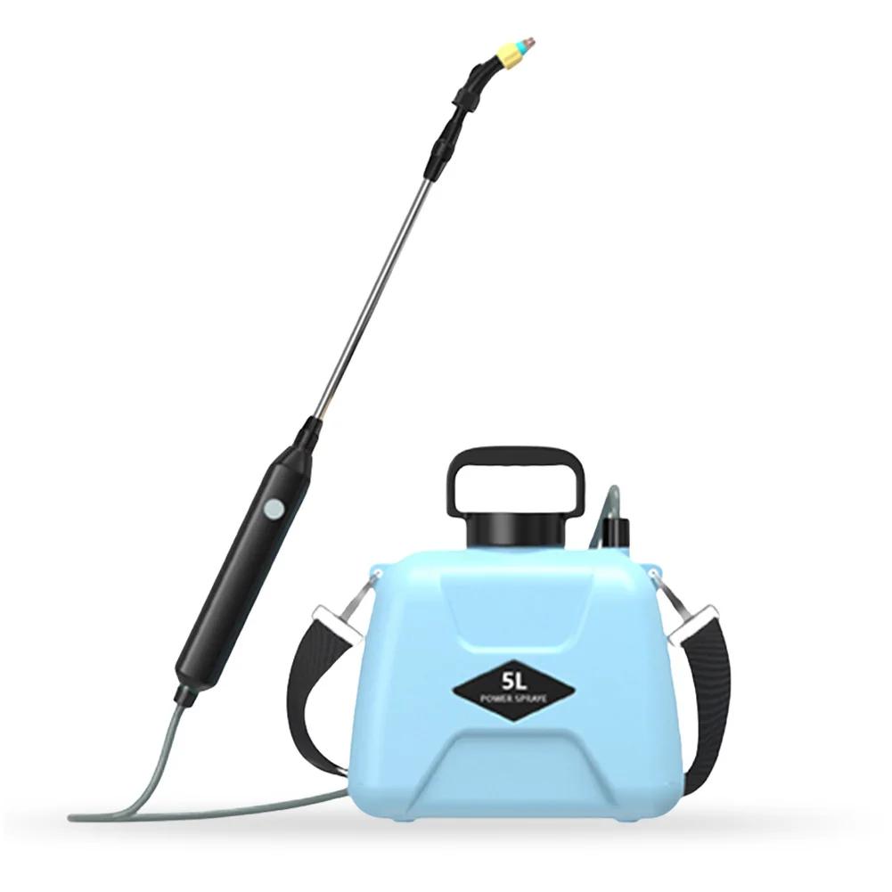 6 л Наплечный электрический опрыскиватель Перезаряжаемый Автоматический Опрыскиватель для Садовых Растений с 3 Распылительными Форсунками Садовый Опрыскиватель для Газона