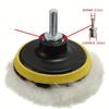 8pcs Set of Self-Adhesive Polishing And Waxing Sponge Velvet Pads in 3/4/5 Inch Sizes, Designed for Use with Car Polishing Machine Drill Bit Adapters