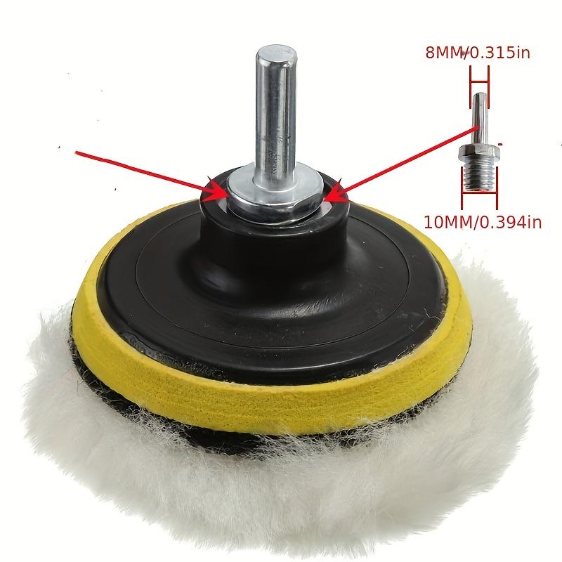 8pcs Set of Self-Adhesive Polishing And Waxing Sponge Velvet Pads in 3/4/5 Inch Sizes, Designed for Use with Car Polishing Machine Drill Bit Adapters