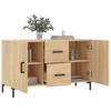 Cómoda, Roble Sonoma, 100X36X60 Cm, Material Derivado de la Madera