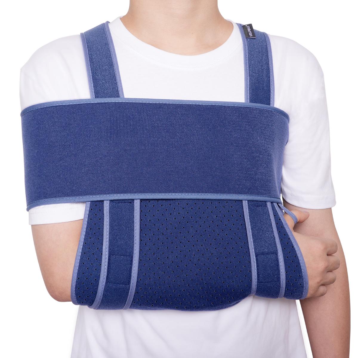 

Velpeau Arm Sling Medical Immobilizer For Broken Hand, Elbow Fracture And Sprain Shoulder Sling Adjustable And Comfortable XL