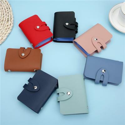 1pc Business ID Karte Lagerung Inhaber Tasche Mode Leder Studenten Arbeiter Krankenschwester Kredit Bank Karte Schutzhülle 24 Slots