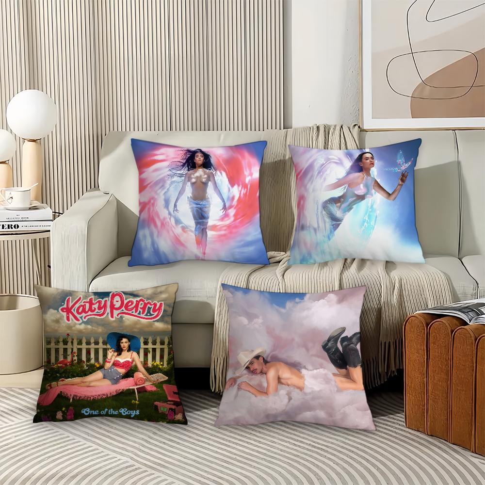 American Singer K-Katy P-Perry Pillow Case Office Cushions Suitable For Sofa Car Bedroom Decorative Cushion Cover