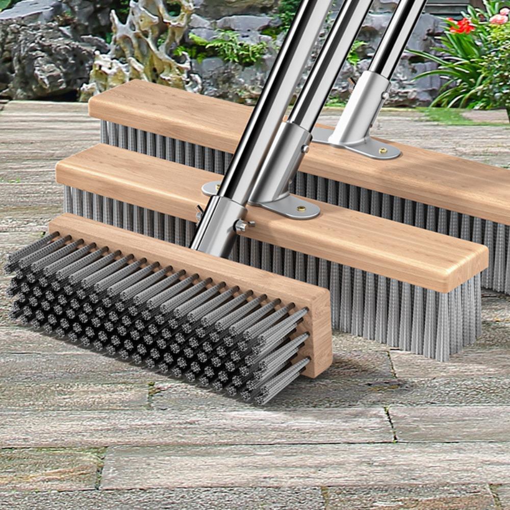 Scouring Stainless Steel Wire Brush Long Handle Cleaning Brush Tile Cleaning Tool  For Outdoor Yard