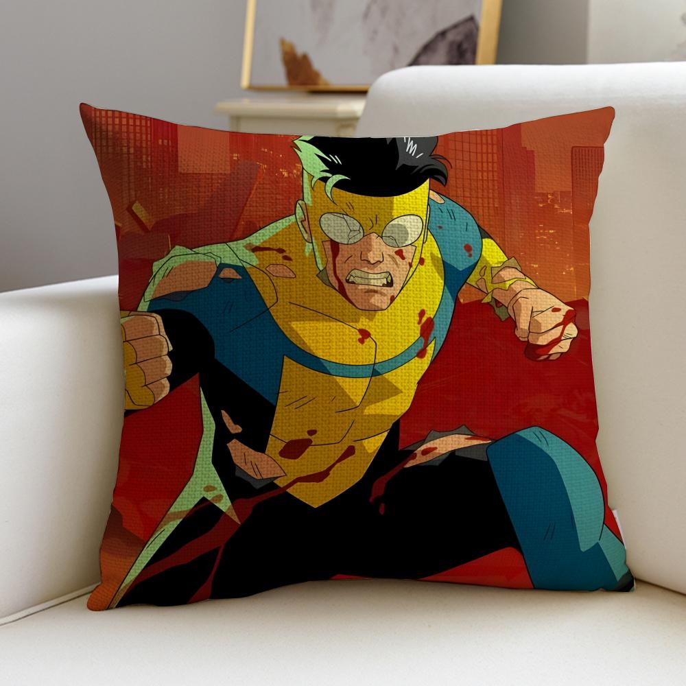 Bold IInvincibleS Cushion Cover Breathable and Skinfriendly Linen Pillowcase Square Removable and Washable Cushion