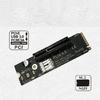 M.2 To PCIE 4X Power Card Transfer Adapter PCIE Transition Card Hard Drive Converter for Computer Accessories