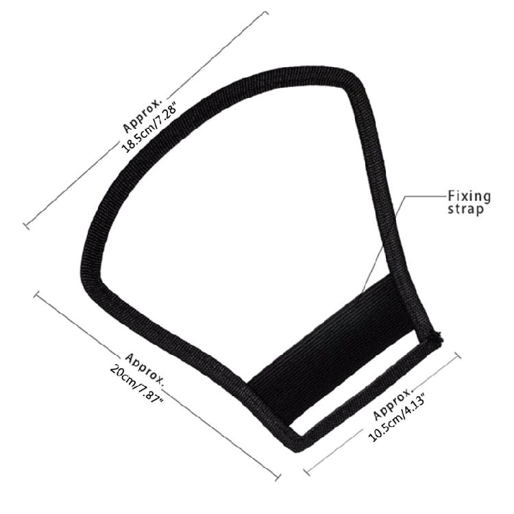 Flash Diffuser Reflector - Double Sided Flash Reflector Elastic Strap Fixing